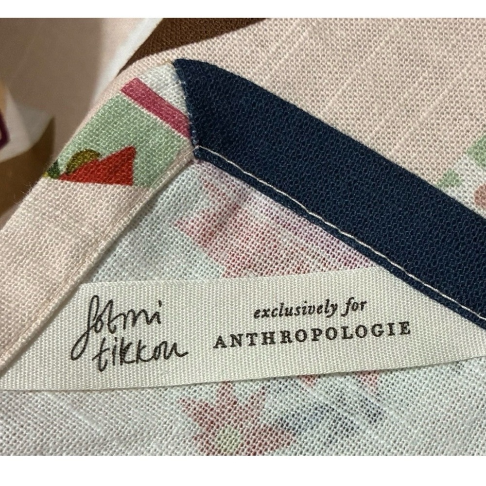 Anthropologie Christmas Coffee Cocoa Mugs Kitchen Dish Towel Tea Towel NEW - Picture 6 of 11